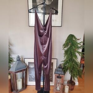 Free People Dusty Plum Satin Slip